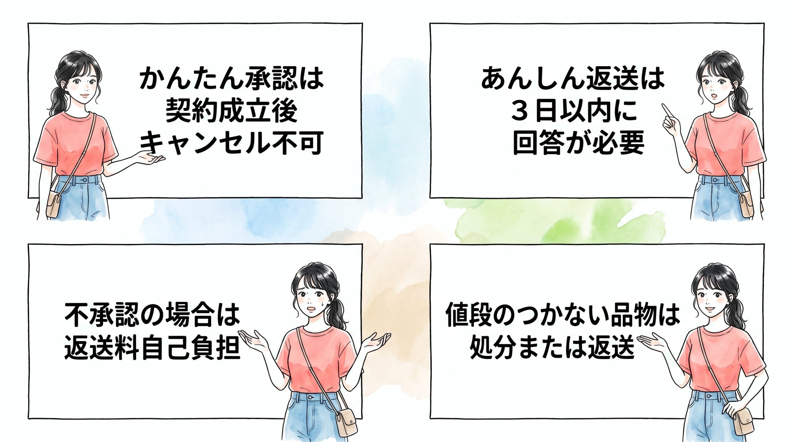 かんたん承認とあんしん返送の選び方のイメージ画像