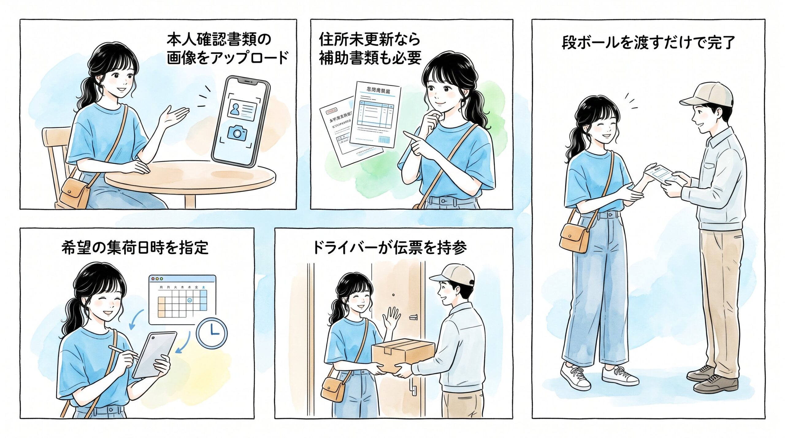 本人確認と集荷の手順を整理するのイメージ画像